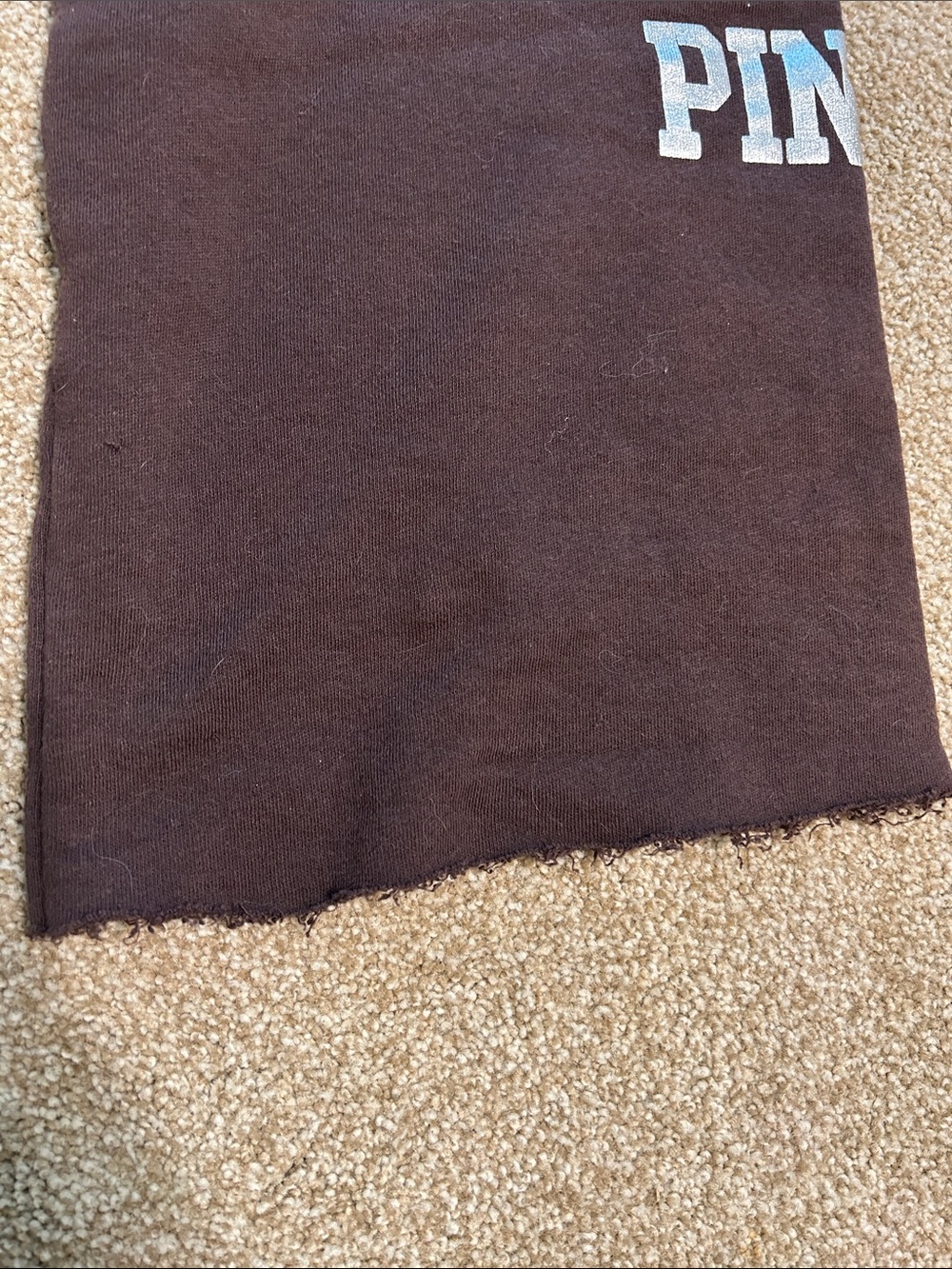 Victoria's Secret PINK Chocolate Brown Cleveland Browns Logo Joggers, GO BROWNS - Picture 9 of 9